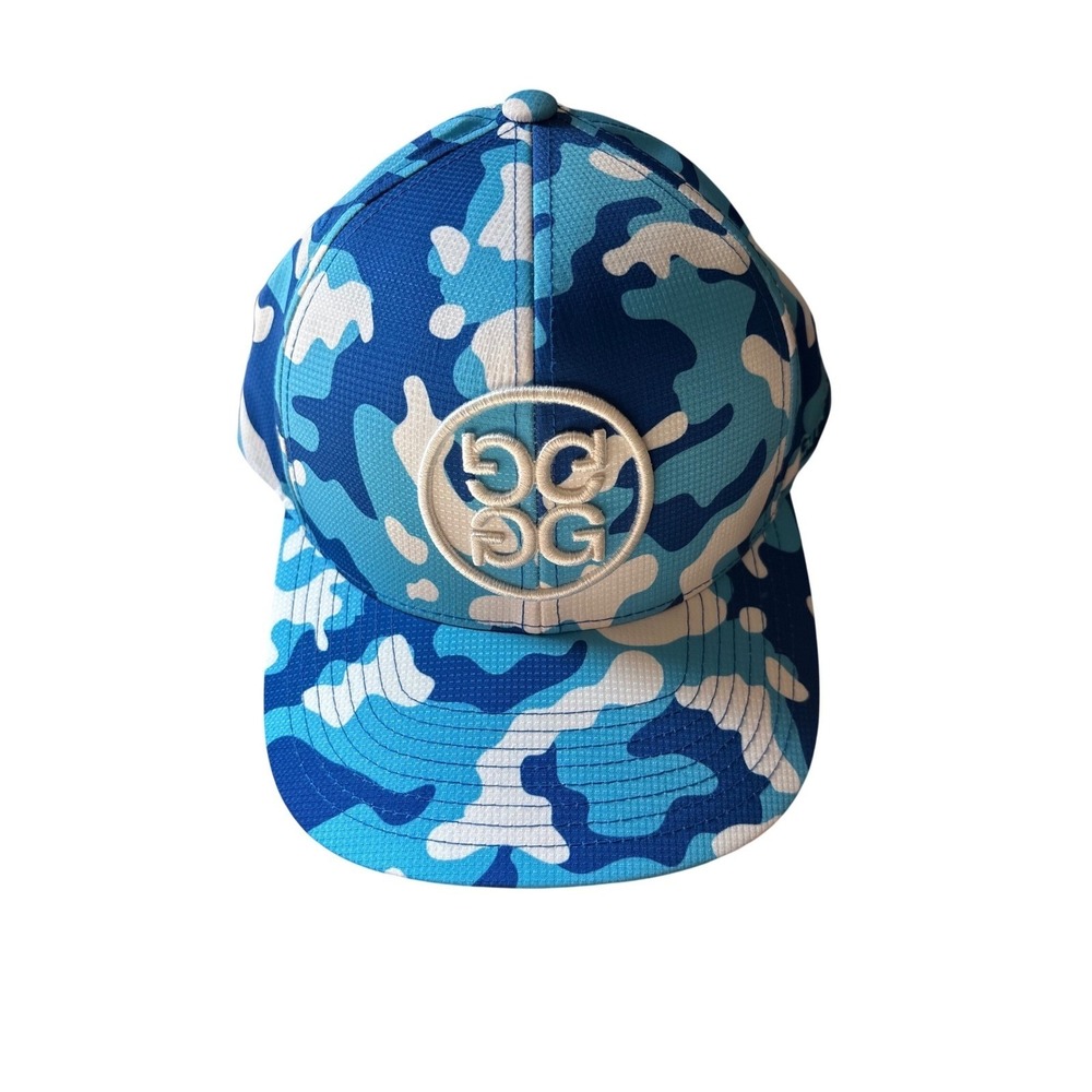 NWT G/FORE Circle G's Snapback Golf Hat Blue Camo OSFM NEW GOLF Resort Outdoor